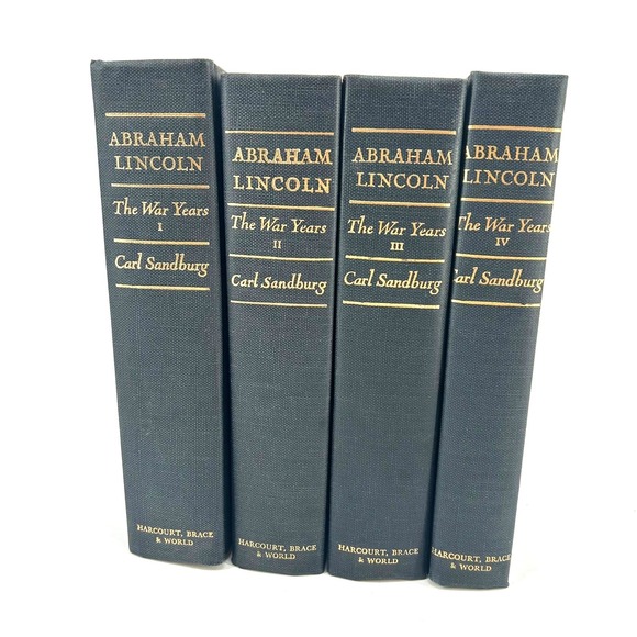 Harcourt Brace & World Other - Abraham Lincoln The War Years Carl Sandburg 4 Volume Set Harcourt Brace World